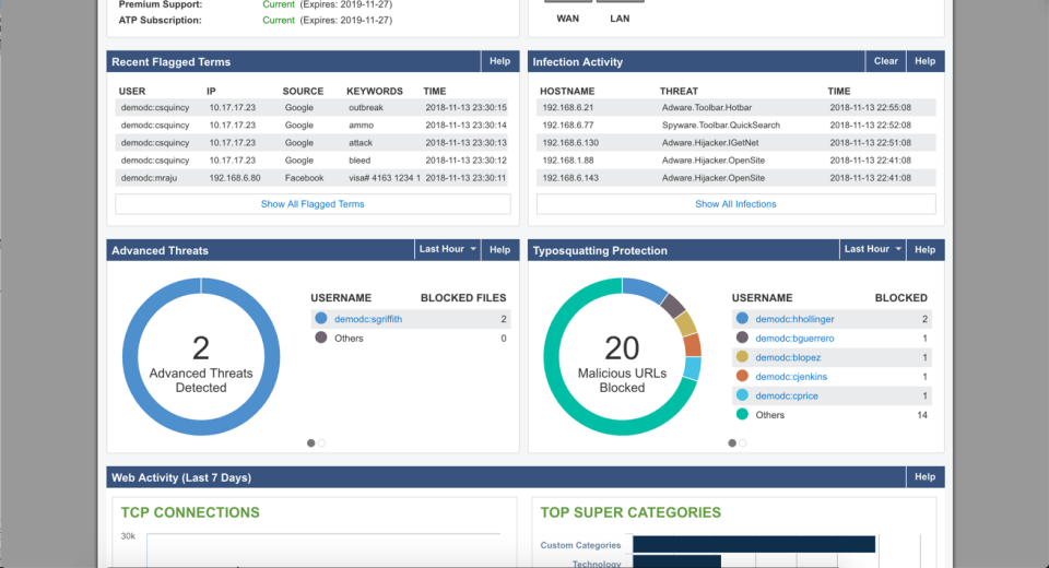 screenshot of Barracuda Web Security Gateway